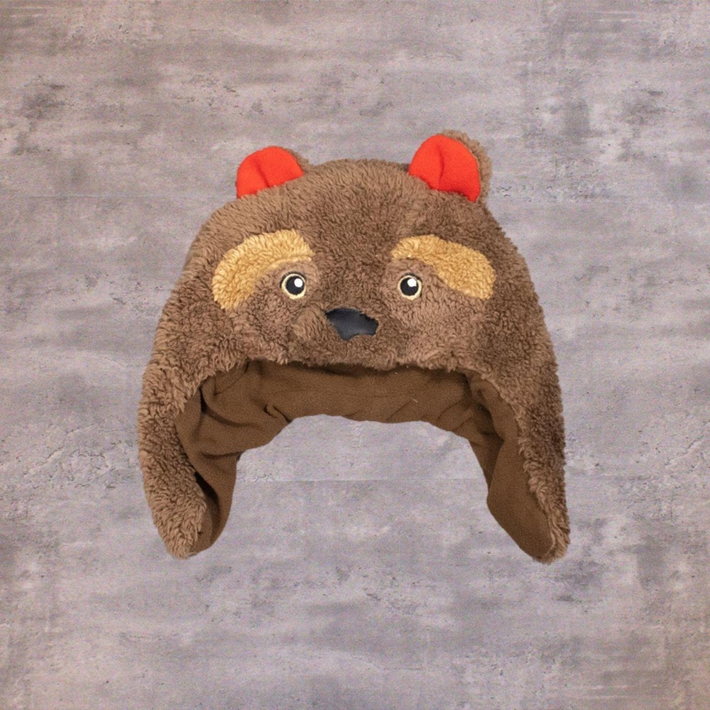 Baby Gap Brown Fuzzy Bear Trapper Hat